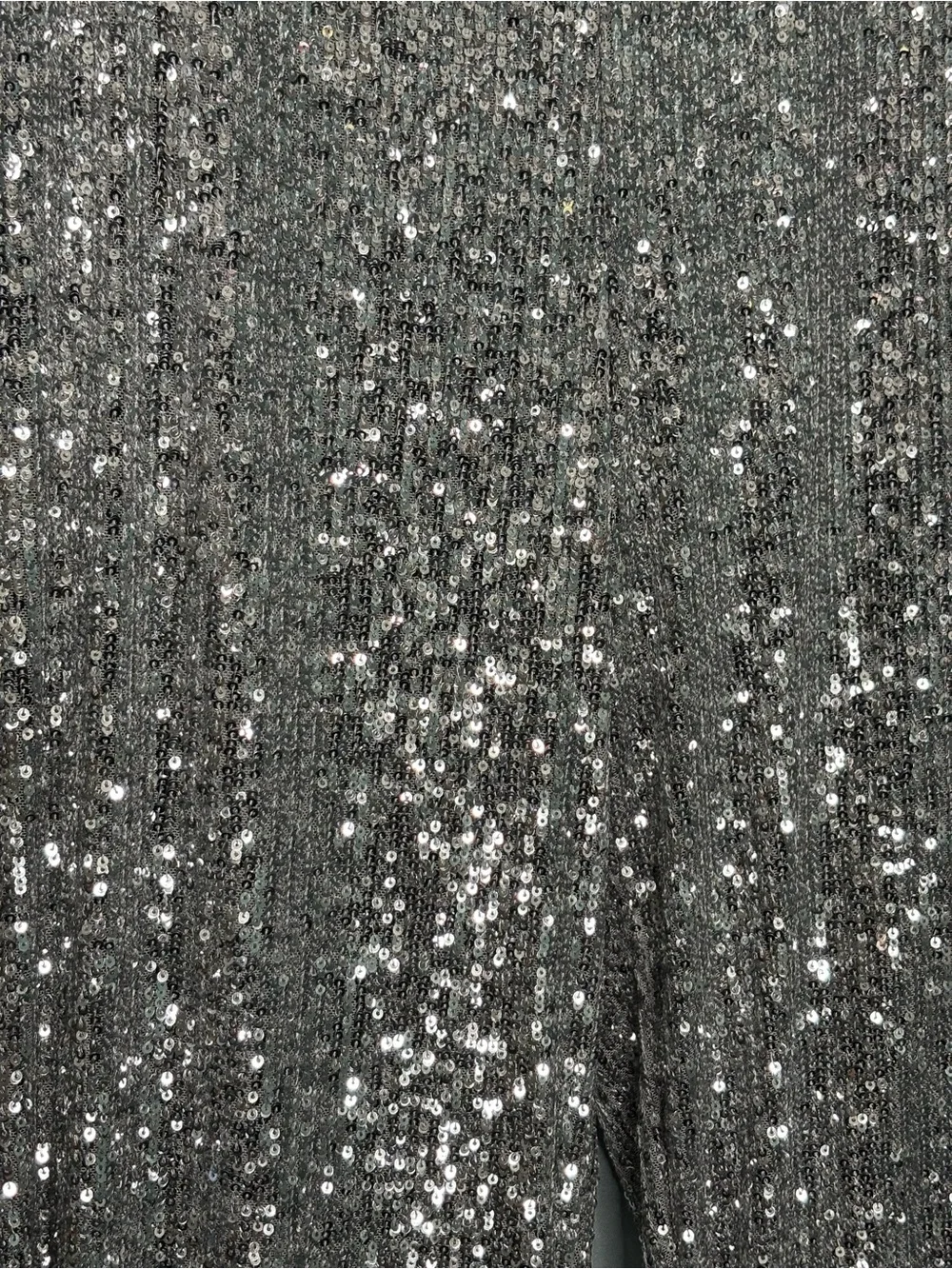 NWT Cable & Gauge Silver Sequin Wide Leg Lined Party Dress Pants Large - Picture 2 of 16